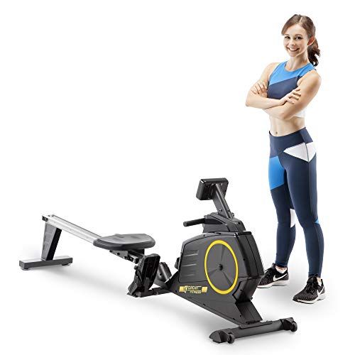 Deluxe Foldable Magnetic Rowing Machine with 8 Resistance Settings