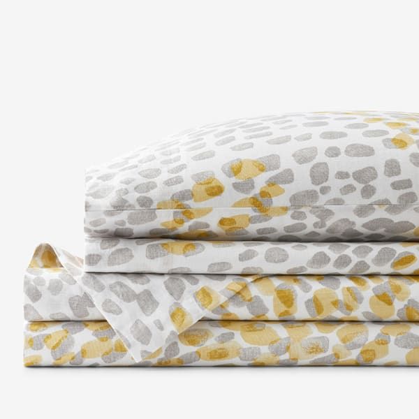 Cheetah Linen Sheet Set