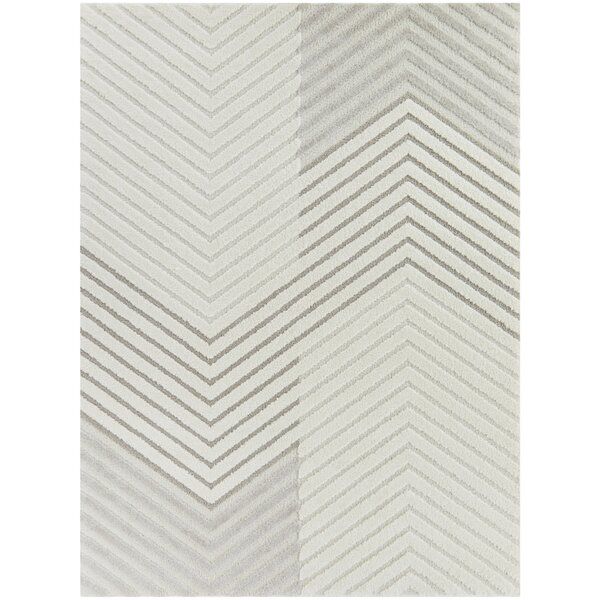 Chevron Machine Woven Area Rug