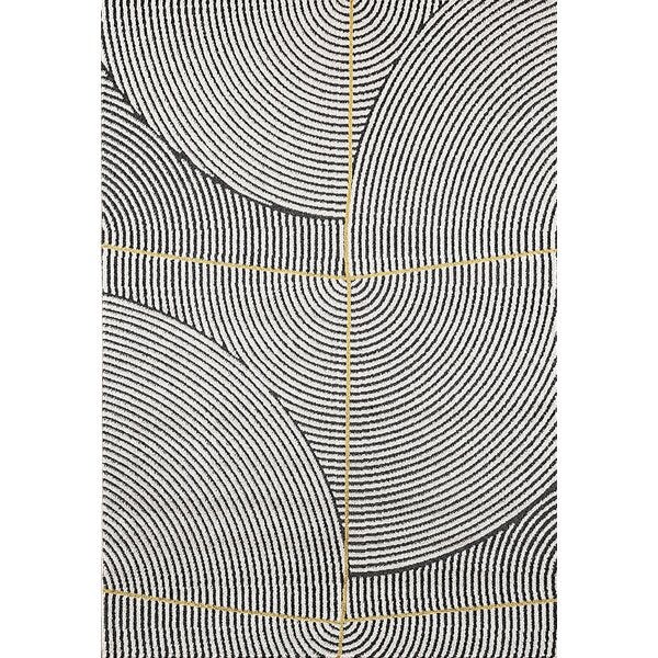 Ivory Geometric Area Rug 