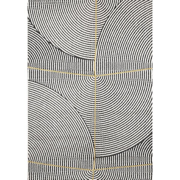 Ivory Geometric Area Rug 