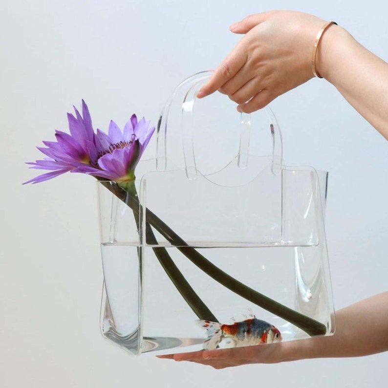 Handbag Shaped Vase - Glass - ApolloBox