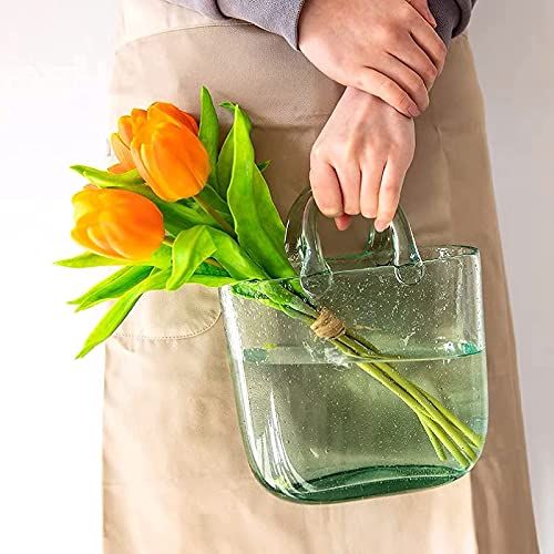 Hand Blown Glass Vase Purse