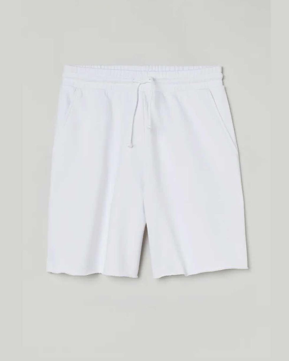 Pantalón corto de chándal blanco