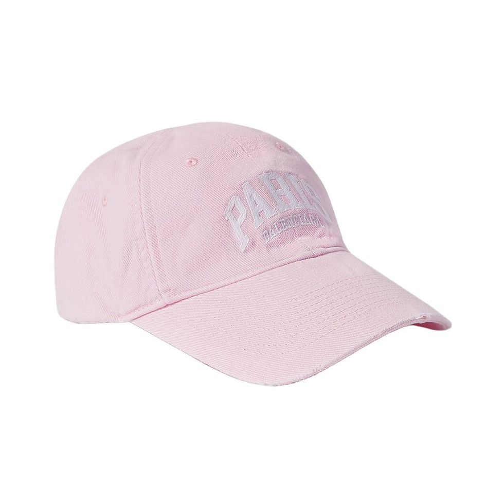 Cities Distressed Embroidered Cotton-Twill Baseball Cap