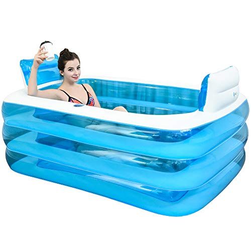 Blue Color Inflatable Bath Tub 