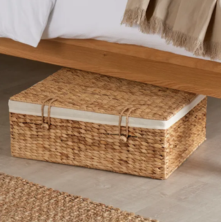 Water Hyacinth Underbed Hamper Storage Basket