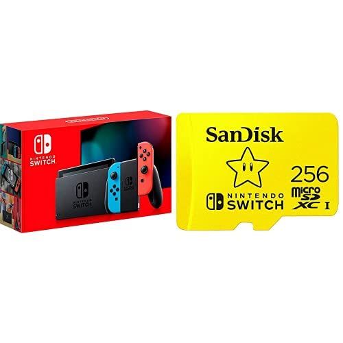 Nintendo Switch + SanDisk 256GB Memory Card