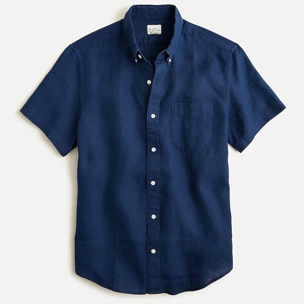 Short-Sleeve Baird McNutt Irish Linen Shirt