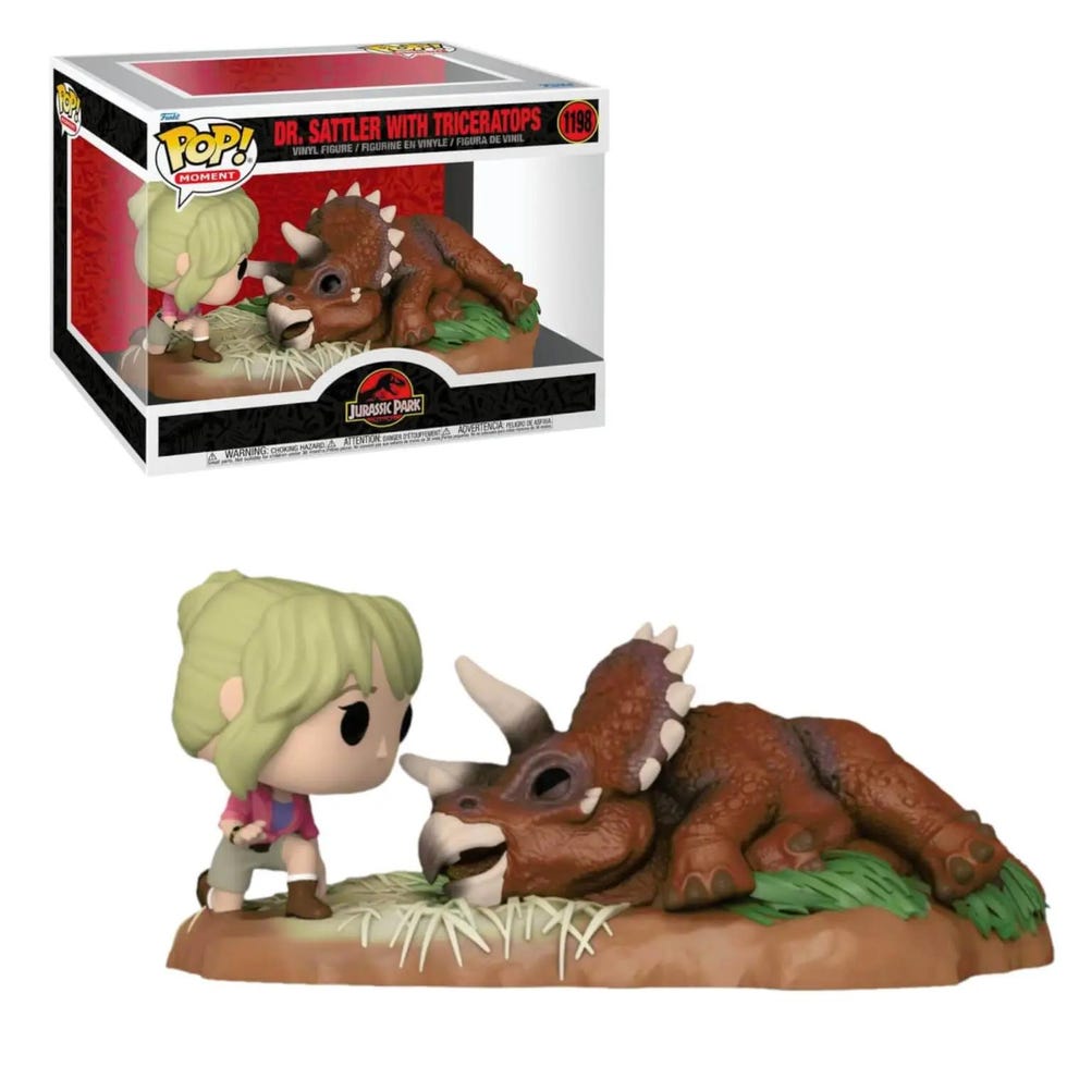 Ellie and Triceratops Funko Pop! Movie Moment figures