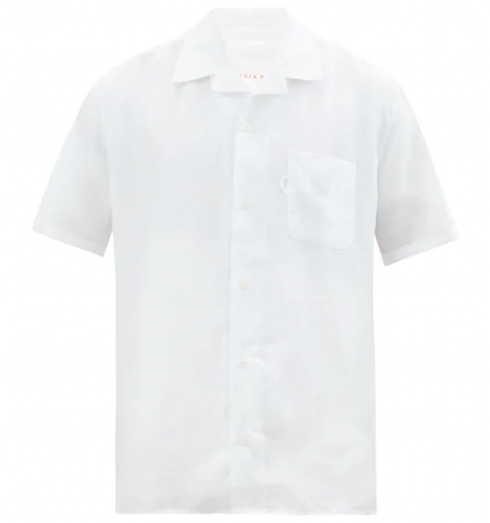 Monaco Linen Short-Sleeved Shirt