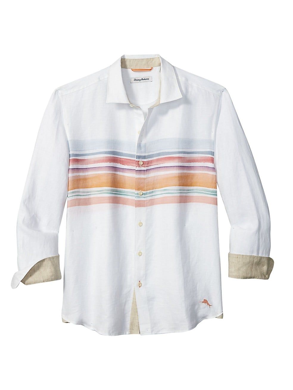 tommy bahama mens white linen shirt