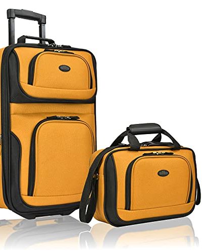 Rio Rugged Fabric Expandable Carry-on Luggage Set