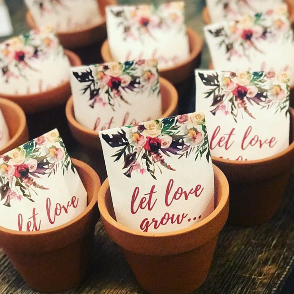 Personalized Wedding Shower Cupcake Favor Containers