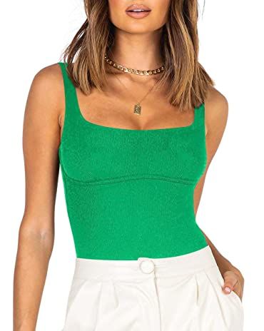 Green Tops, Bodysuits Woman