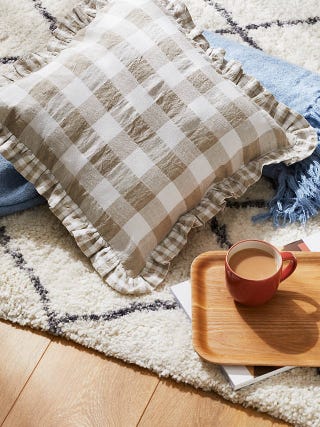 Gingham Check Cushion