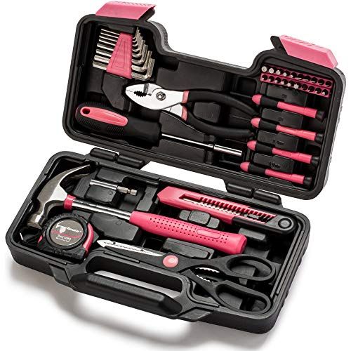 Pink 39Piece Tool Set 