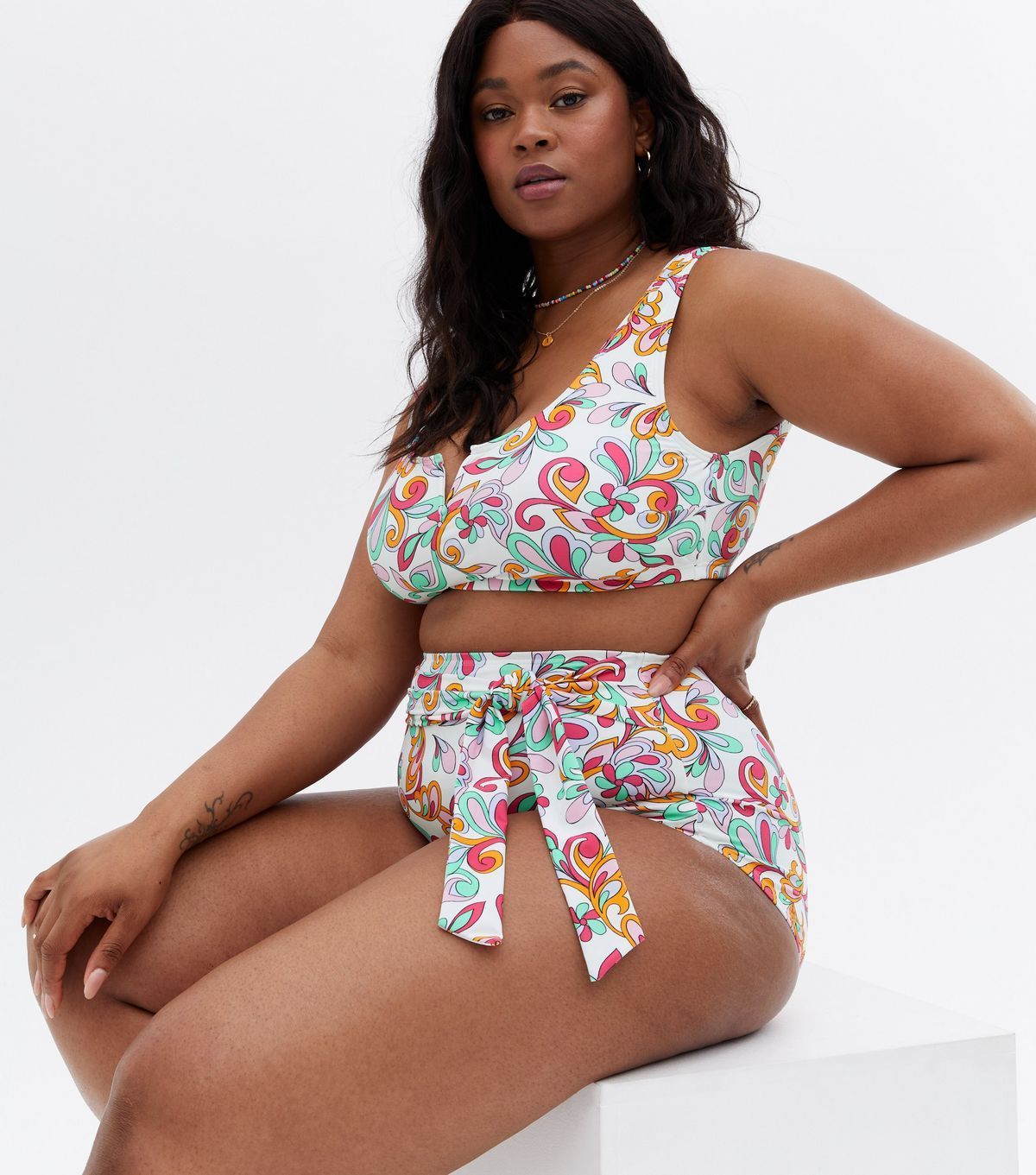 Plus size swimwear bikini on sale tops