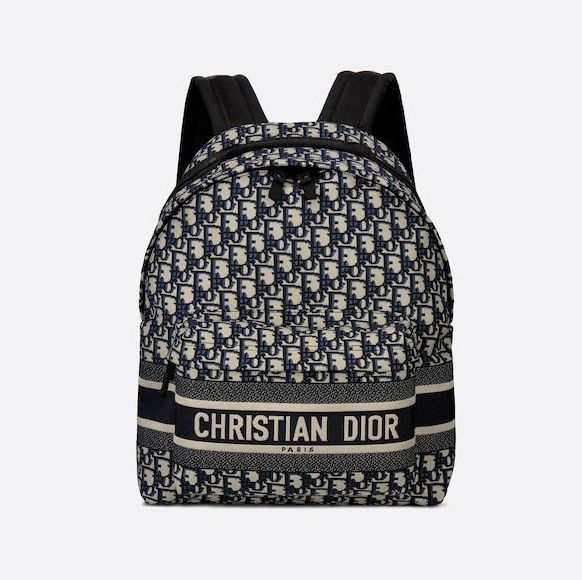 後背包推薦：Dior Oblique提花後背包