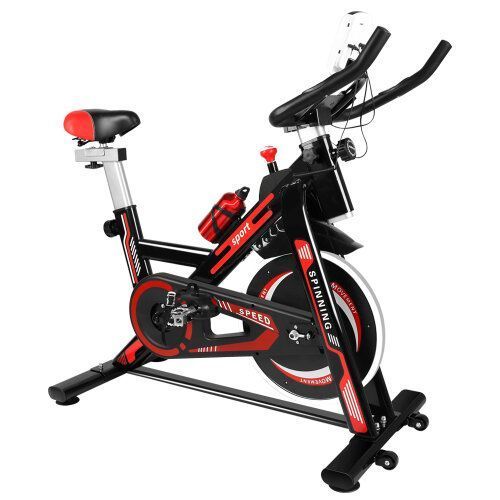 Finether Indoor Cycling Exercise Bikewith Adjustable Seat Heart Rate Sensors UK 