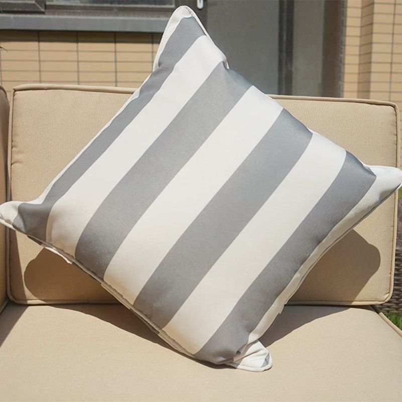 Pontoise Outdoor Striped 45 cm Cushion Cover (Set of 2)