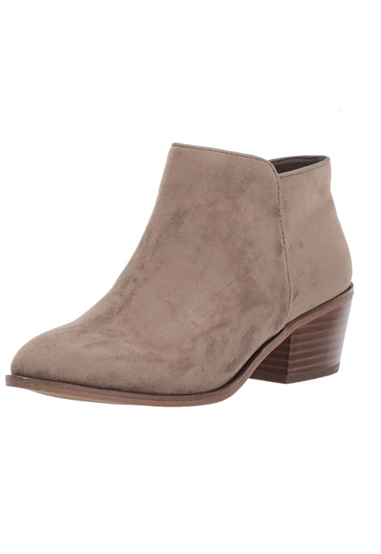 suede slip on ankle boots