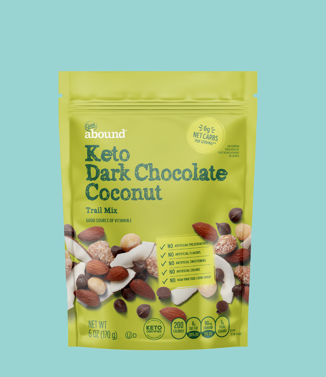 Keto Dark Chocolate Coconut Trail Mix