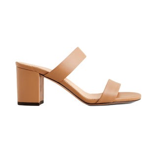 Lucie Double-Strap Block-Heel Sandal