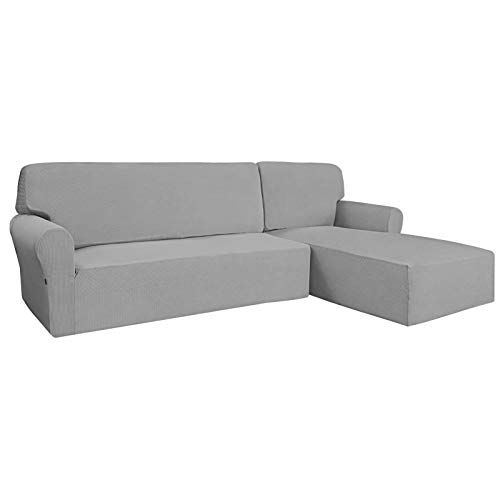Generic Couch Cushion Grip Design Not Pilling Soft Sofa-Grey