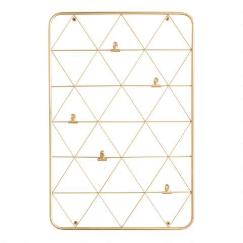 Gold Wire Photo Clip Wall Frame