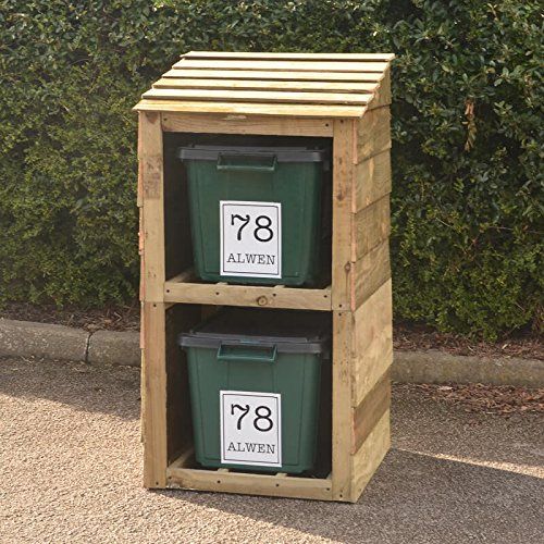 Signs & Numbers Recycle Box Storage