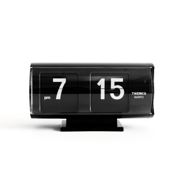 Mid-Century Round Flip Clock