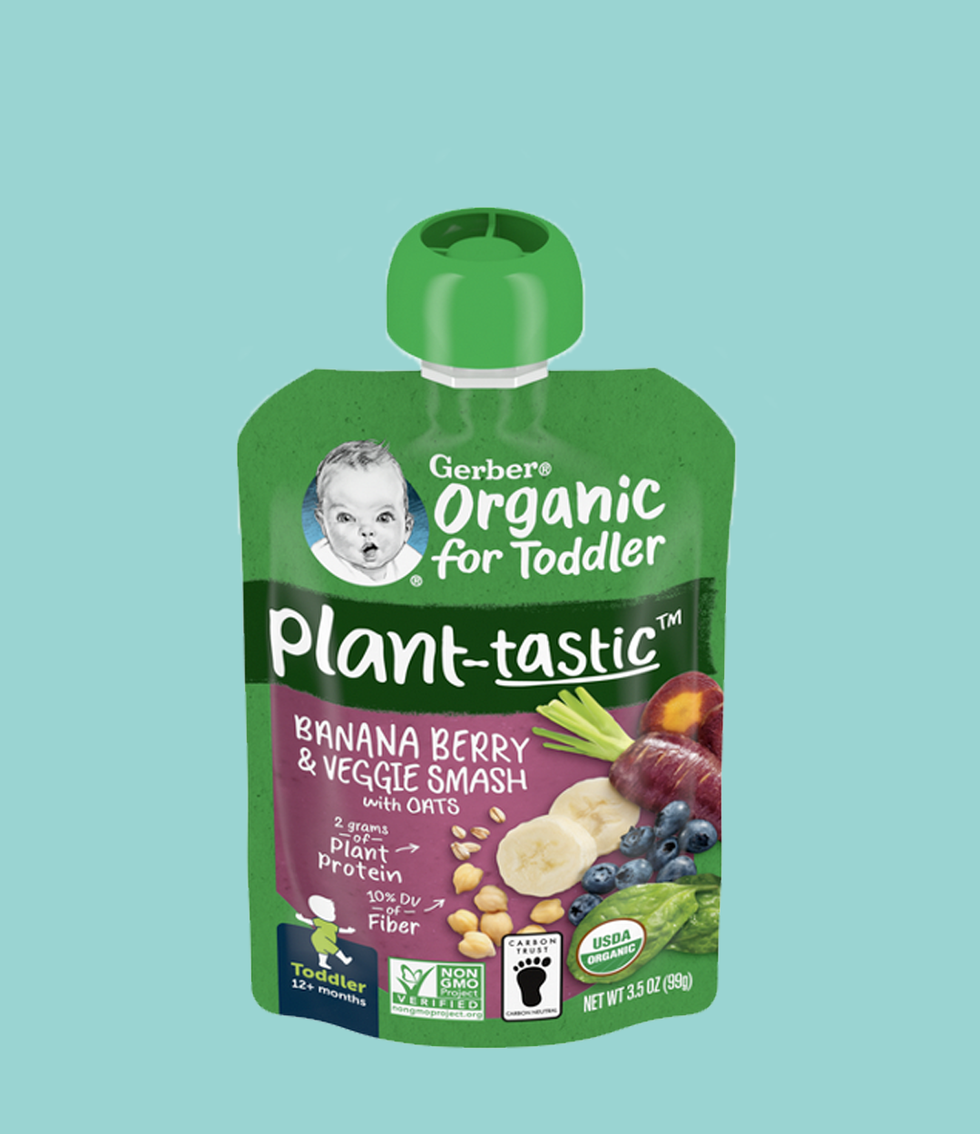 Plant-tastic Organic Pouches, Banana Berry & Veggie Smash