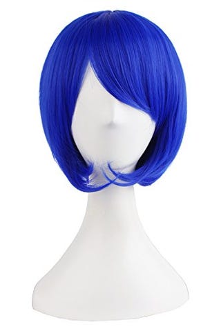 Short Navy Blue Bob Wig