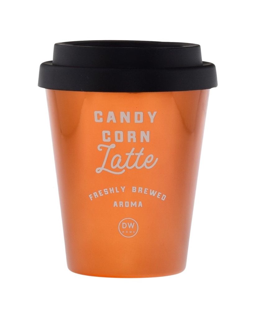 Candy Corn Latte Candle 