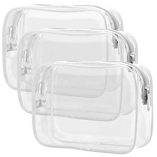 Clear Toiletry Bag (3-Pack)