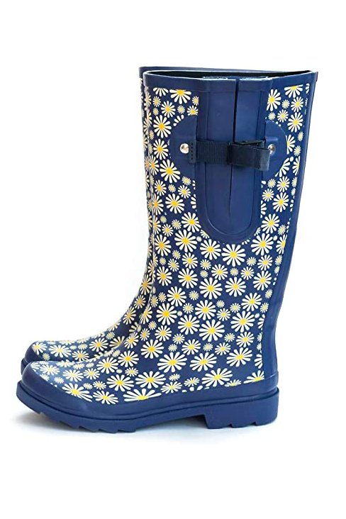 ladies patterned wellington boots