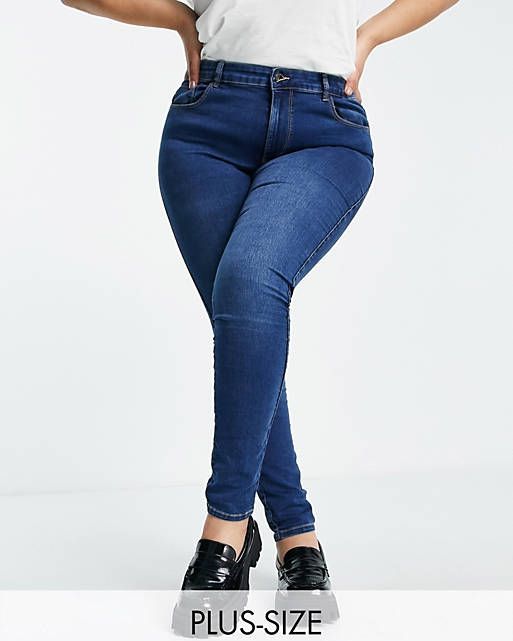 Augusta skinny jeans dengan mid blue wash