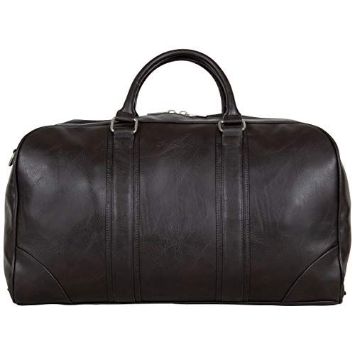 Faux Leather Carry-On Duffel Bag