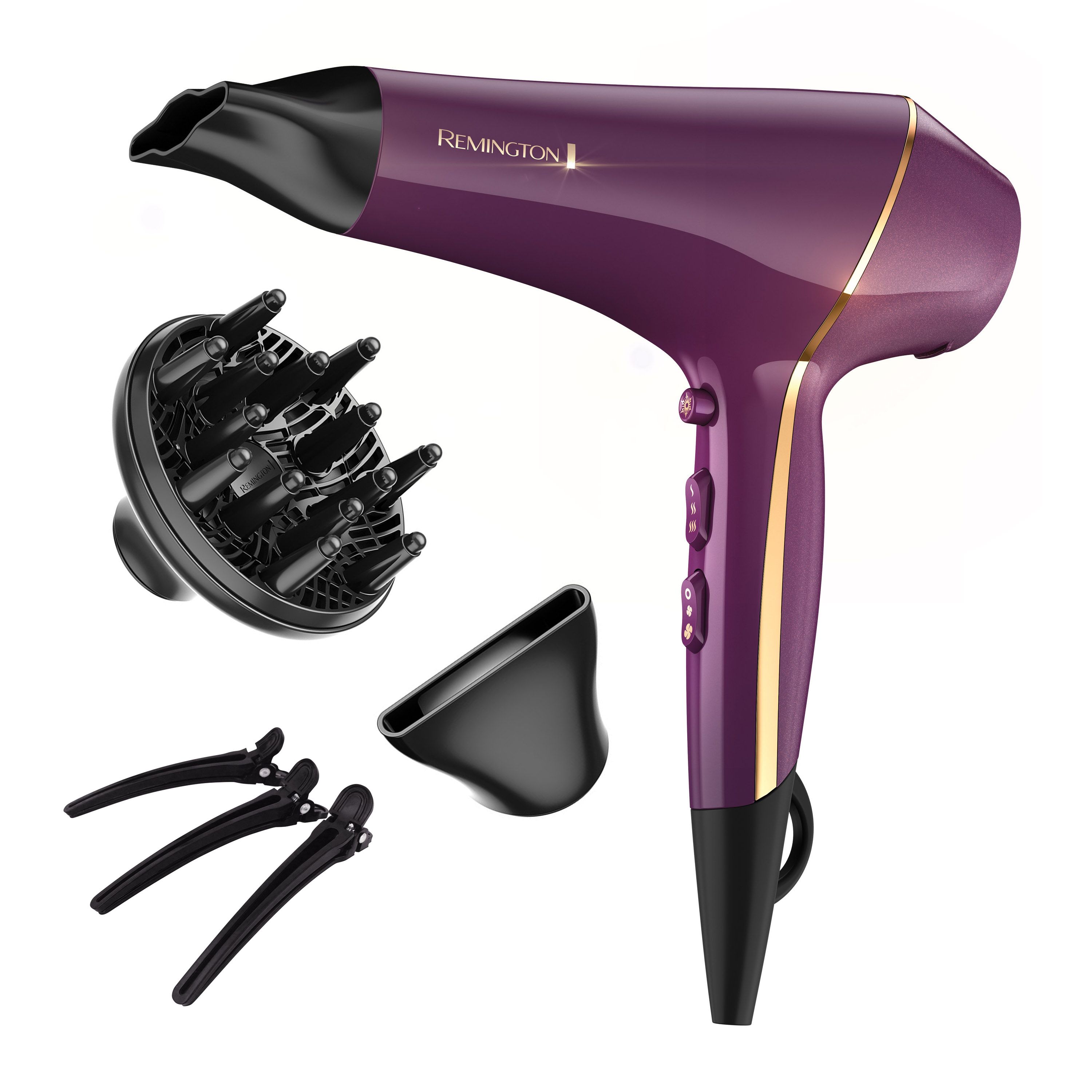 Hands Free Hair Dryer Stand :: hair dryer holder stand with flexible neck,  stable base securely holds hand held hair dryer