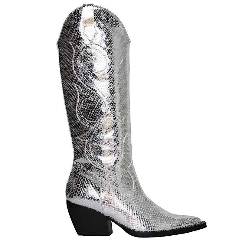 women grey cowboy boots