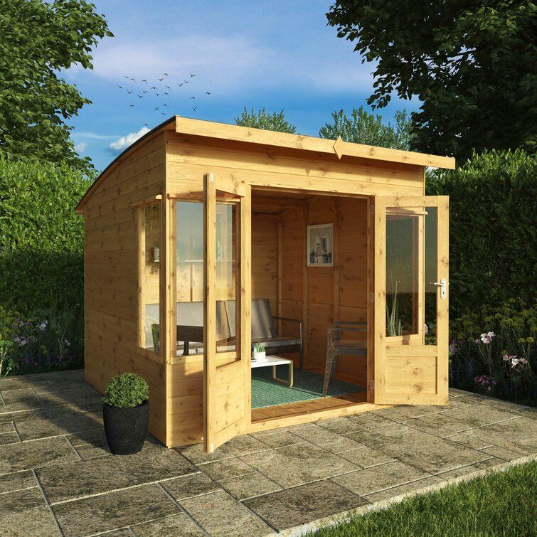 Chalet 16 x 8 Wooden Chalet Summerhouse in Various T&G claddings & Roof Coverings 