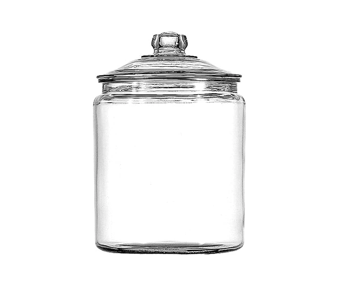 Anchor Hocking 1-Gallon Heritage Hill Glass Jar with Lid, 2-Pack