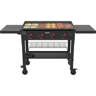 Nexgrill 4-Burner Propane Gas Grill in Black with Griddle Top