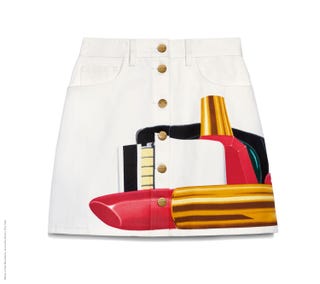 Coach X Tom Wesselmann Denim Skirt