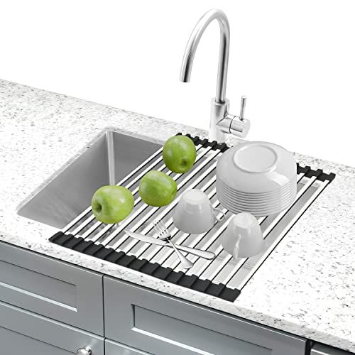 Over Sink Roll Up Dish Drying Rack
