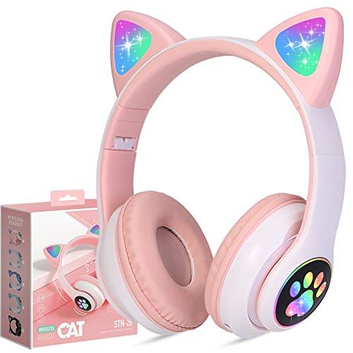 Kitty Ear Headphones with LED