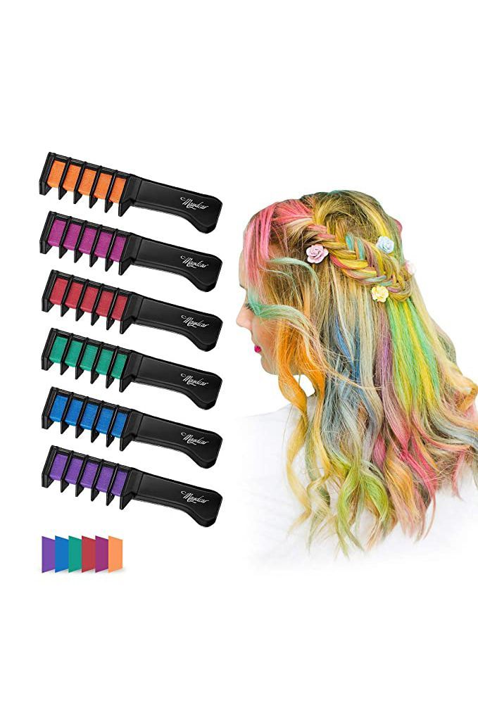 Hair Chalk Temporary Hair Color Kit Hair Chalk Set of 6 Piece  MultiColour  Dropship Available