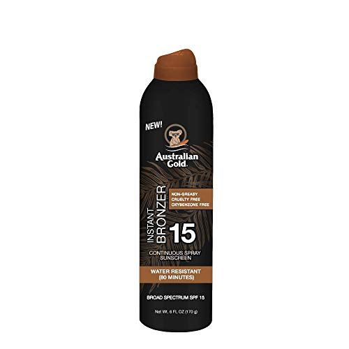 Continuous Spray Sunscreen with Instant Bronzer, SPF 15