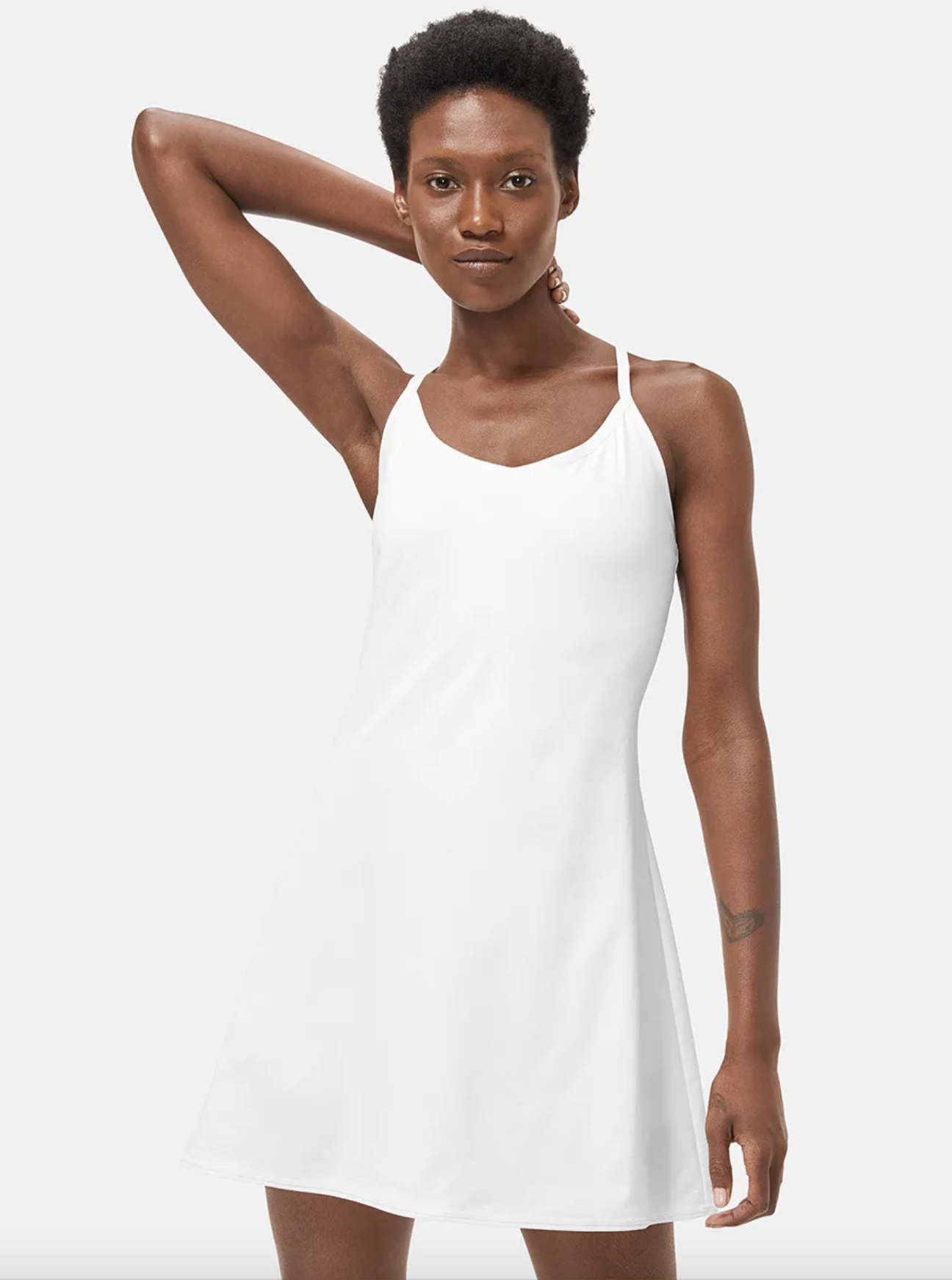The Exercise Dress in White